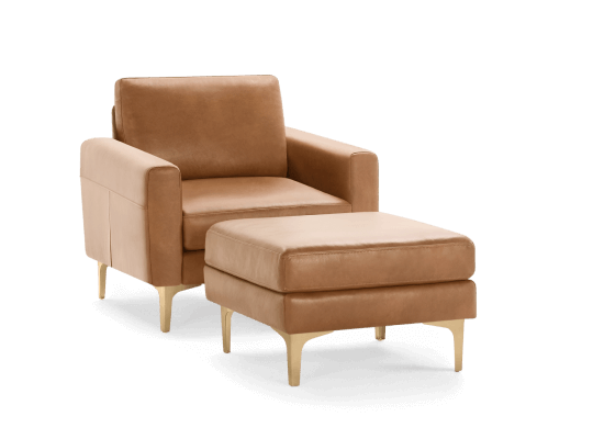 Block Nomad Club Chair with Ottoman