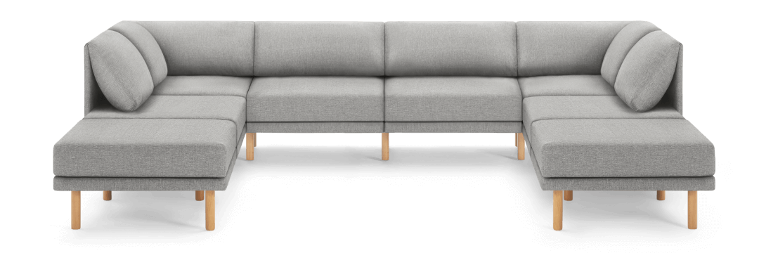 Range 8-Piece Open U Sectional Double Lounger