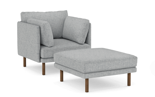 Field Armchair with Ottoman