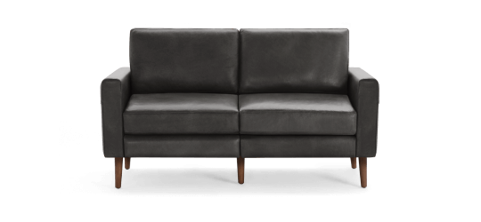 Block Nomad Leather Loveseat