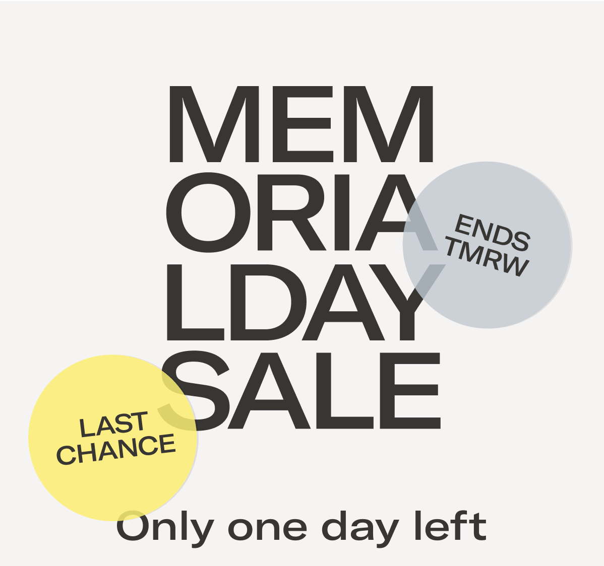 Memorial Day savings end tomorrow Burrow