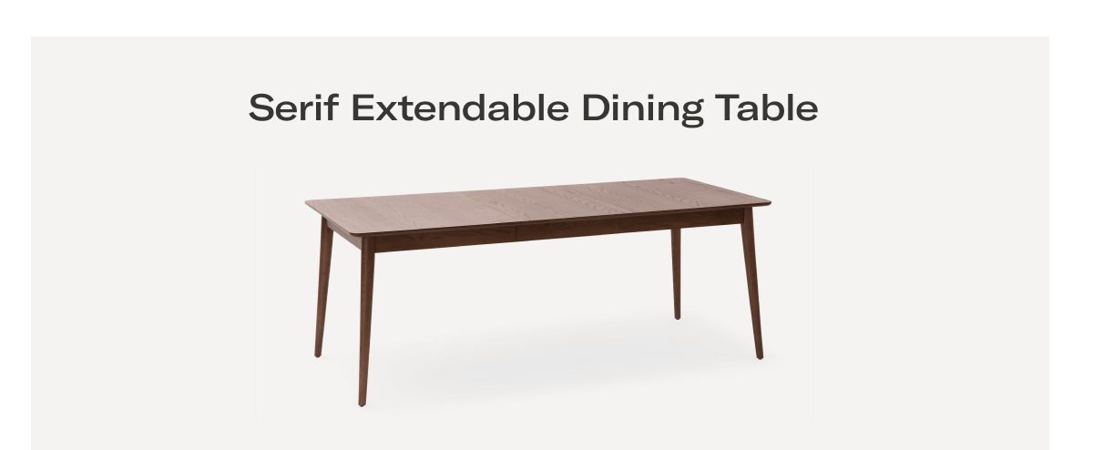 Serif Extendable Dining Table