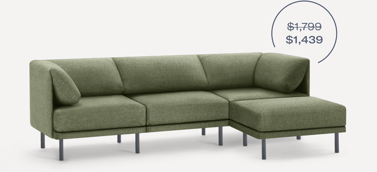 Range 4-Piece Sectional Lounger