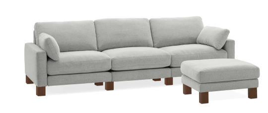 Union 3-Seat Sofa with Ottoman