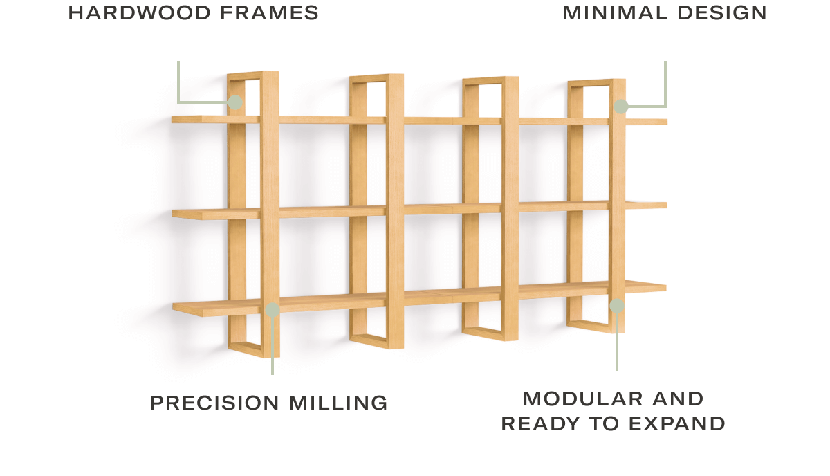 Index By Burrow | HARDWOOD FRAMES | MINIMAL DESIGN | PRECISION MILLING | MODULAR AND READY TO EXPAND