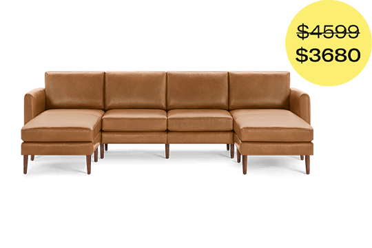 Arch Nomad Leather 6-Seat U Sectional