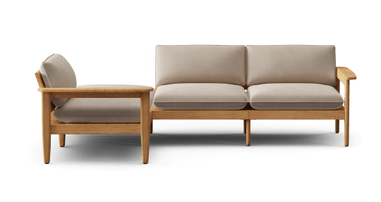 Dunes Teak 4-Piece Sectional