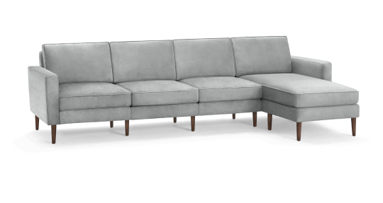 Nomad Velvet King Sofa with Chaise