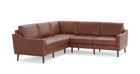 Slope Nomad Leather 5-Seat Corner Sectional