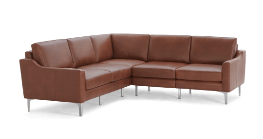 Slope Nomad Leather 5-Seat Corner Sectional