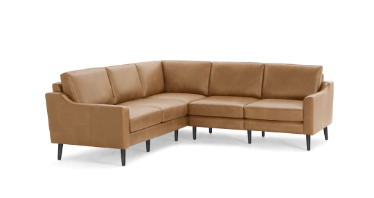 Slope Nomad Leather 5-Seat Corner Sectional