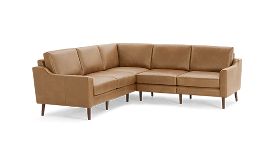 Slope Nomad Leather 5-Seat Corner Sectional