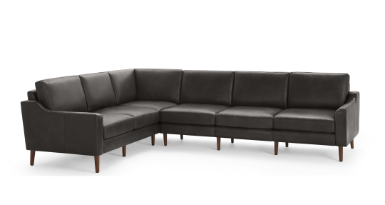 Slope Nomad Leather 6-Seat Corner Sectional