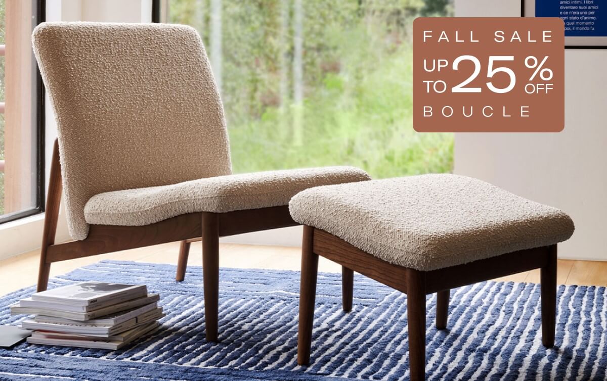 FALL SALE | UP TO 25% OFF BOUCLE